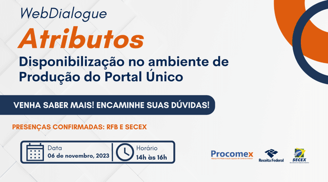 WebDialogue Atributos: Disponibilização no ambiente de Produção do Portal Único