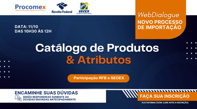 WebDialogue Novo Processo de Importação: Catálogo de Produtos e Atributos